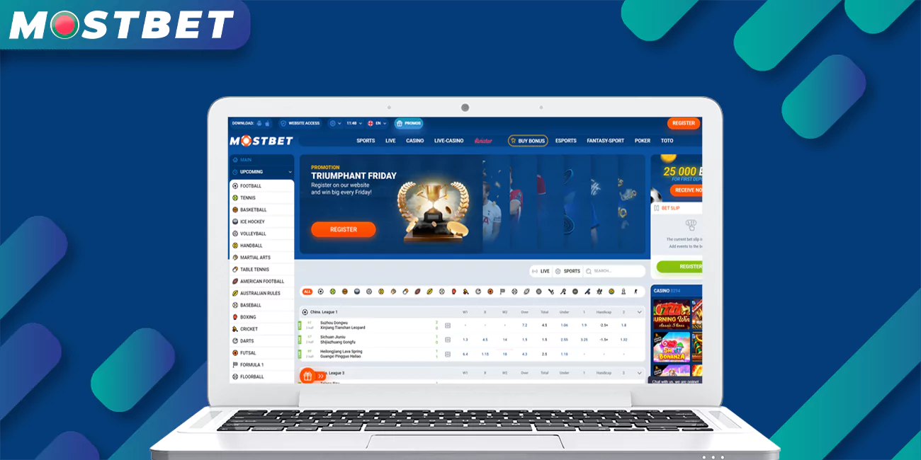 Available gambling options on the site of Mostbet Online Bookie