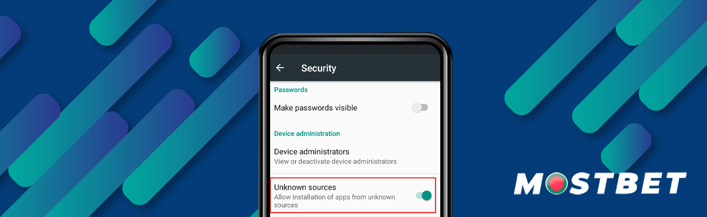 অজানা উৎস থেকে অ্যাপ্লিকেশন ডাউনলোড করার অনুমতি দিন