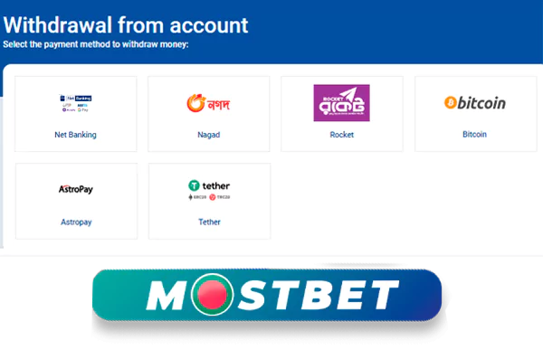 Mostbet has many convenient withdrawal options for Bangladeshi bettors